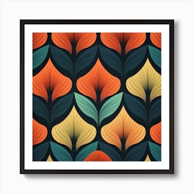 Abstract Floral Pattern 10 Art Print