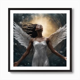 Angel love Art Print