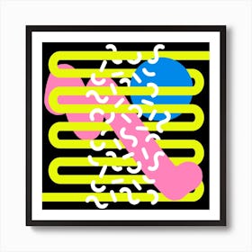 Bold Colourful Abstract Art Print 2 Art Print