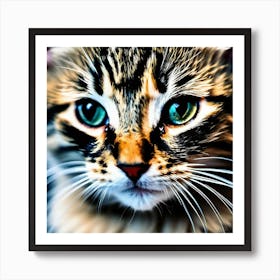 Portrait Of A Cat Art Print