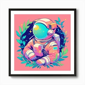 Astronaut In Space 26 Art Print