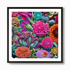 Flowers Nature Spring Blossom Flora Petals Art Art Print