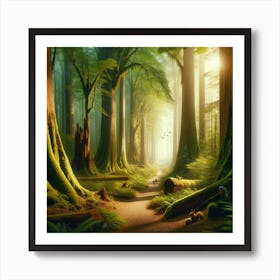 Forest Path Art Print