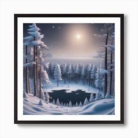 Winter Landscape 22 Poster