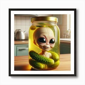 Alien In A Jar 1 Art Print