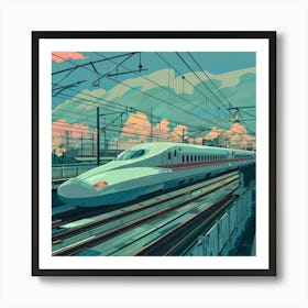 Bullet Train 4 Art Print