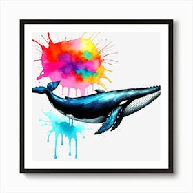 Whale Painting 5 Art Print