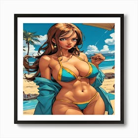 Sexy Girl In Bikini-Drucke 08.12.2024--7a0551 Art Print