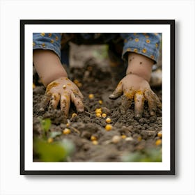 Stockcake Planting Corn Seeds 1719975110 1 Art Print