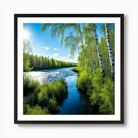 Birch Forest Art Print