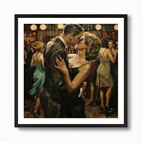 Enchantment Under the Chandeliers: A Dance to Remember Art Print