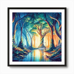 Fairytale Forest 5 Art Print