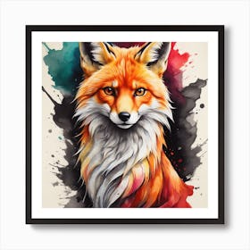 Fox Painting Art Print