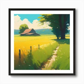 Landscape Painting 81 Art Print