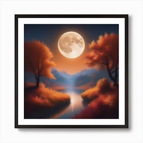 Harvest Moon Dreamscape 4 Art Print