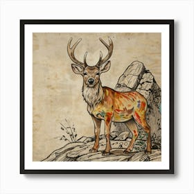 Deer! 44 Art Print