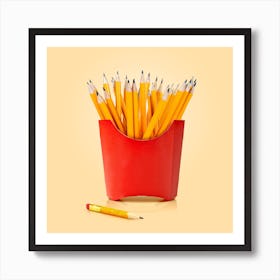 Creative Snack Square Art Print