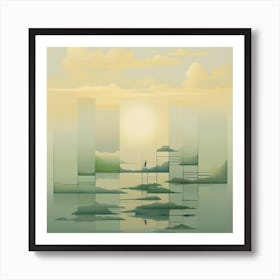 Abstract Landscape Painting Art Print