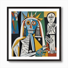 Santa Muerte 3 Art Print