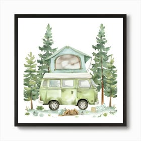 Vw Camper Van 1 Art Print