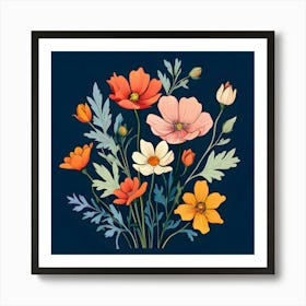 Watercolor Flowers 32 Art Print