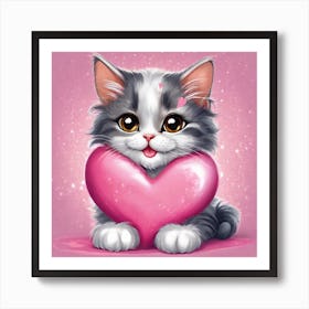 lovly kitty Art Print