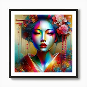 Japan Geisha Visual 126 Art Print