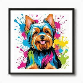 Graffiti Yorkshire Terrier 2 Art Print