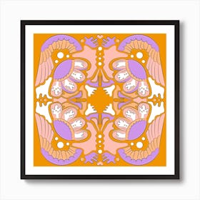 Abstract Floral Pattern Art Print