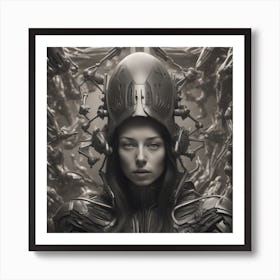 Futuristic Woman 2 Art Print