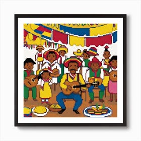 Mexican Folklore Art Print