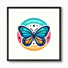 Butterfly Logo 2 Art Print