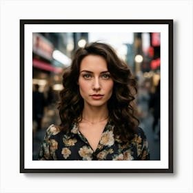 Portrait Of A Young Woman Art Print