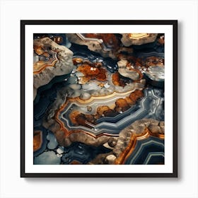 Agates Art Print