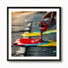 On The Street Art Print