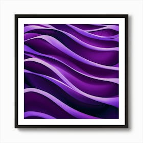 Purple Wavy Background Art Print