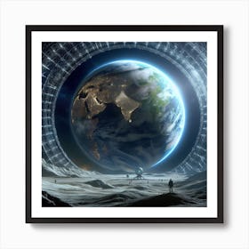 Earth In Space 33 Art Print