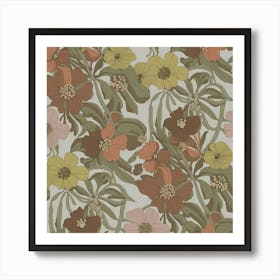 Floral Wallpaper Art Print