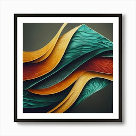 Flowing Stone 3 Art Print