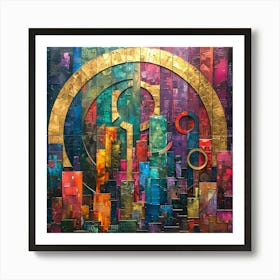 Abstract Cityscape 3 Art Print