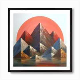 Mountains In The Sun Art Print