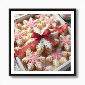 Snowflake Rice Krispies Treats Gift Art Print