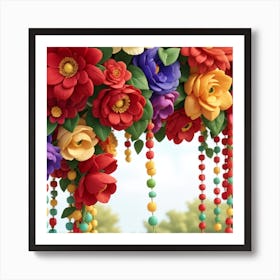 Colorful Flowers Art Print