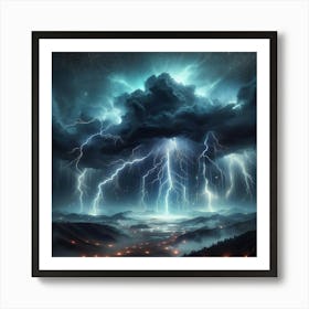 Lightning Storm 46 Art Print