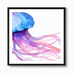 Watercolor Jellyfish Art Print