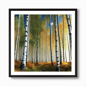 Birch Forest 33 Art Print