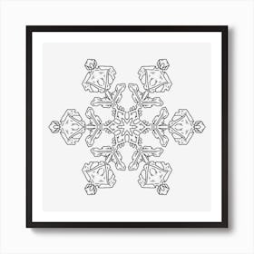 Snowflake Mandala 05 Póster