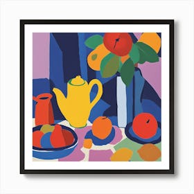 A Matisse-Inspired Still Life 2 Art Print