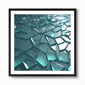 Broken Glass 13 Art Print