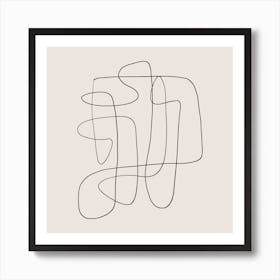 You Are Confused Square Art Print